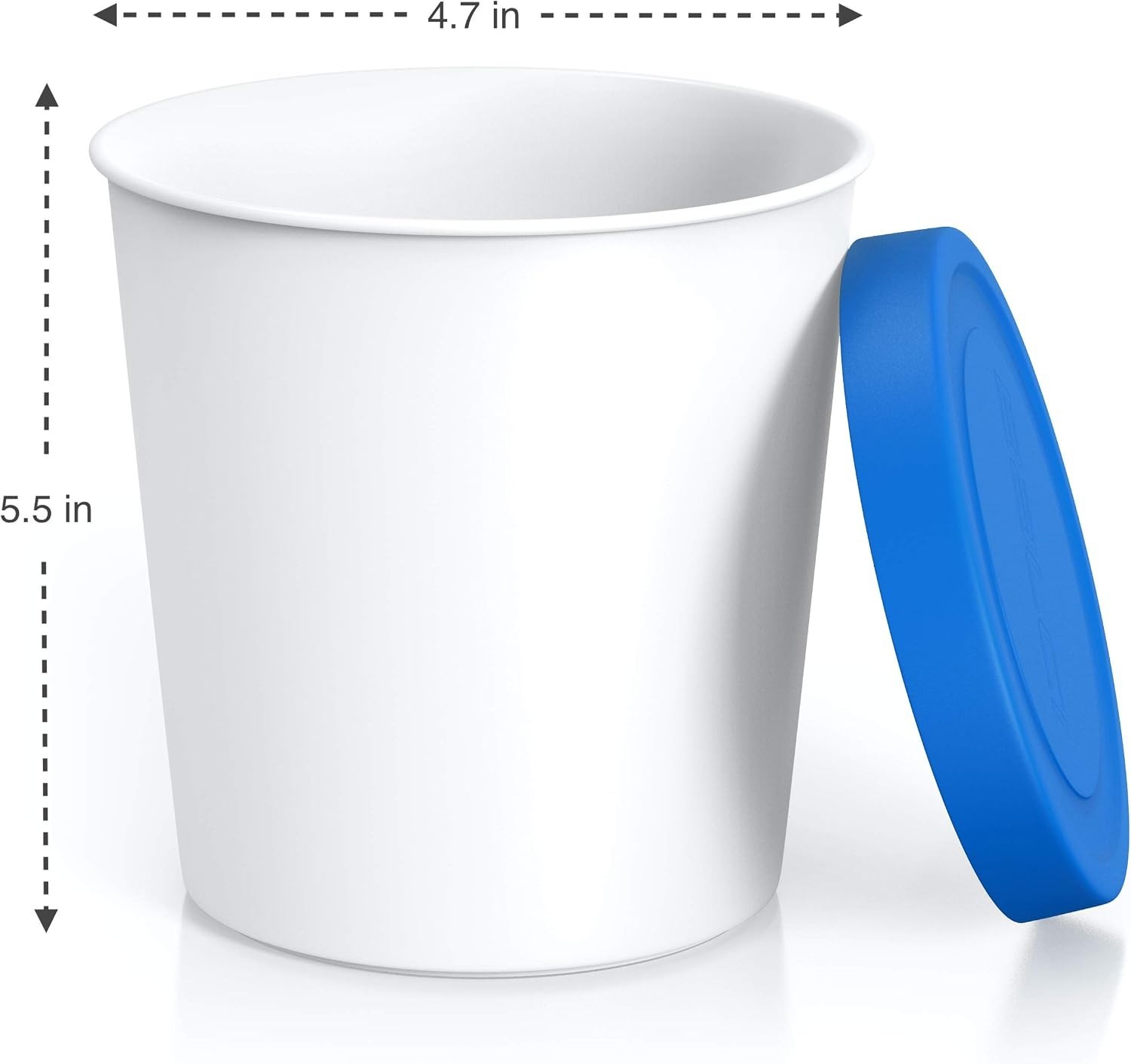 BPA-Free Ice Cream Tubs – 2 Pack 1 Quart Containers for Safe Freezer Storage
