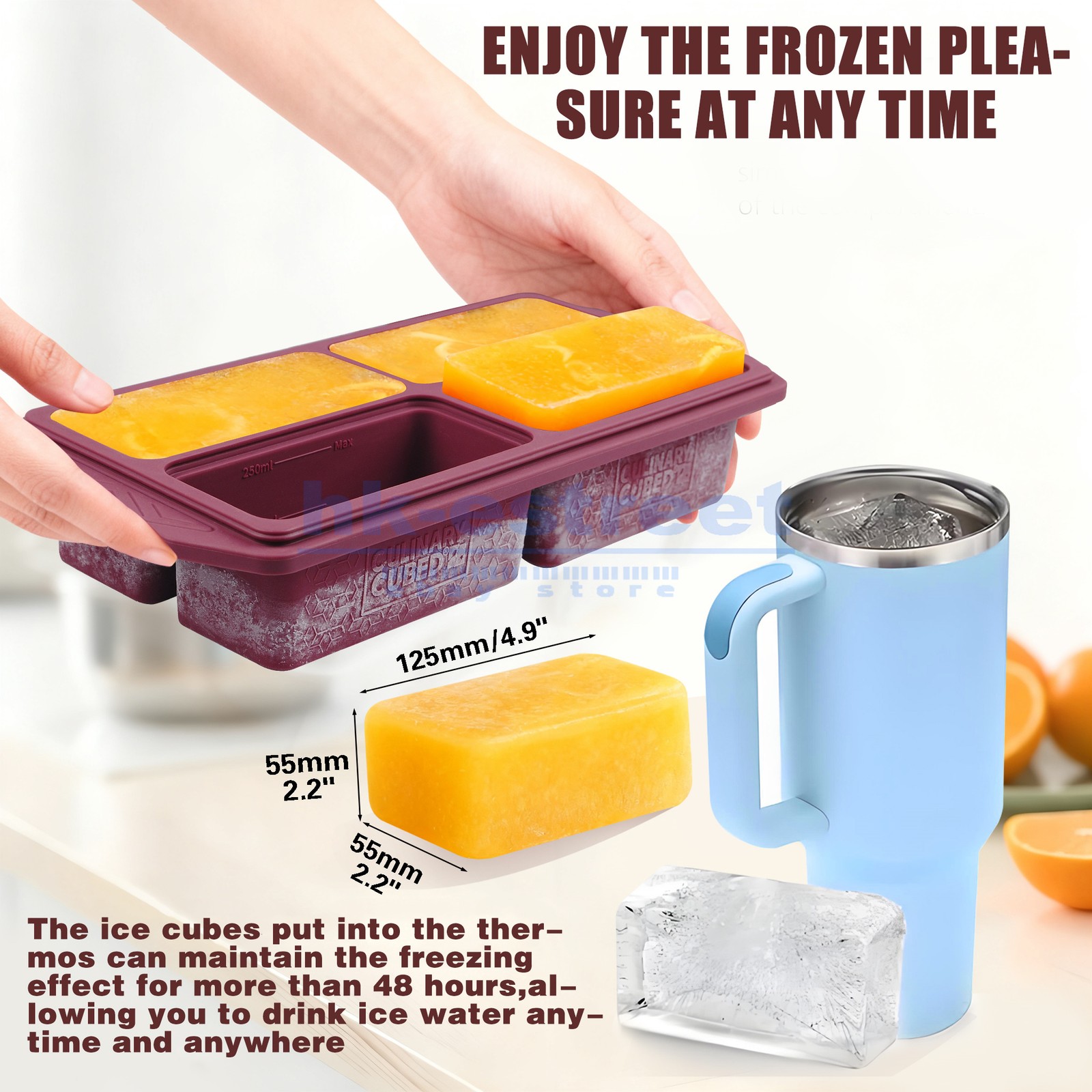 CulinaryCubed 2 Pack Stackable Food Storage Containers Airtight & Leakproof Set