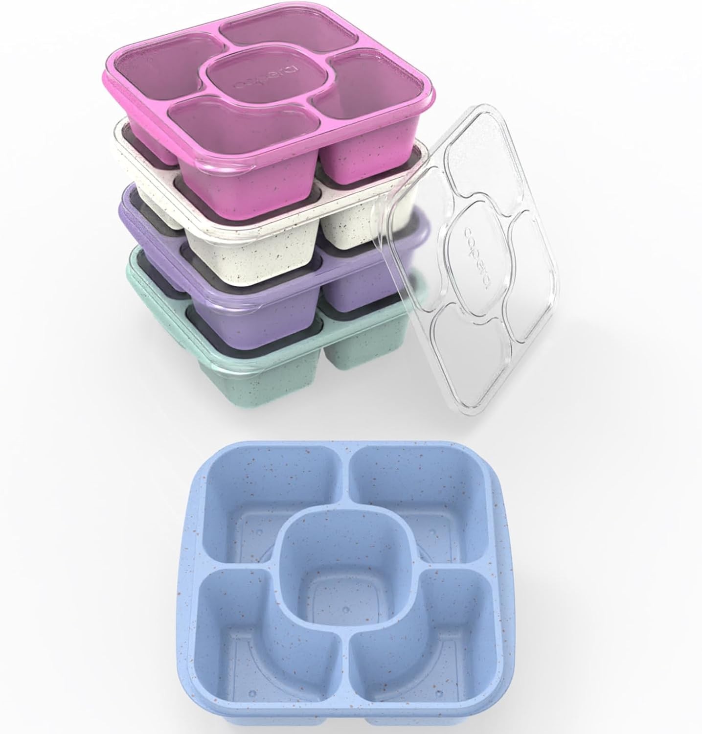 5-Pack Lunchable Container Set for Kids & Adults – Reusable Bento Snack Box C…