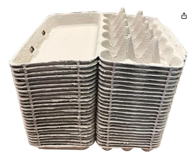 Paper Pulp Egg Cartons for 18 Eggs or Use for Crafting, Parts Storage, Easter…