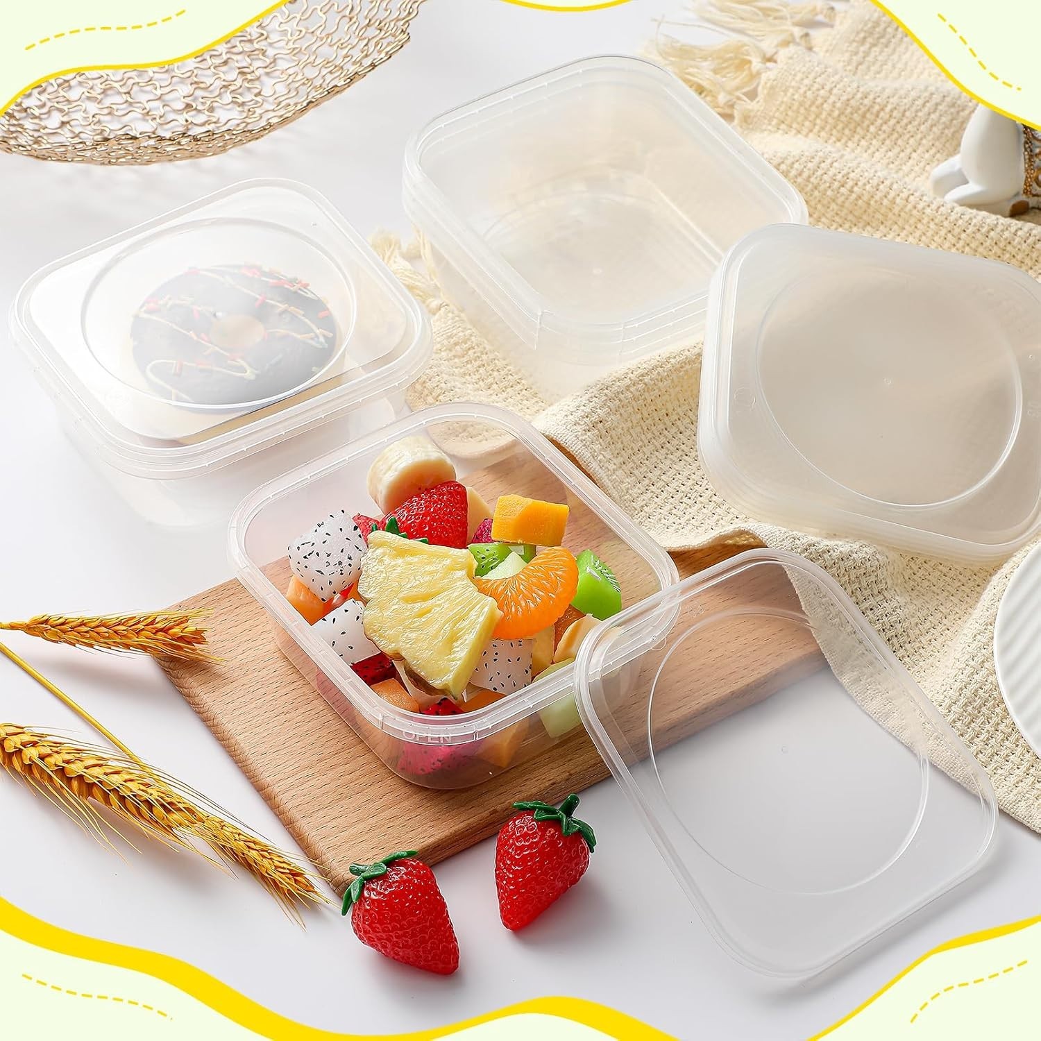Versatile 50-Pack 12oz Deli Containers – Perfect for Take-Out & Meal Prep