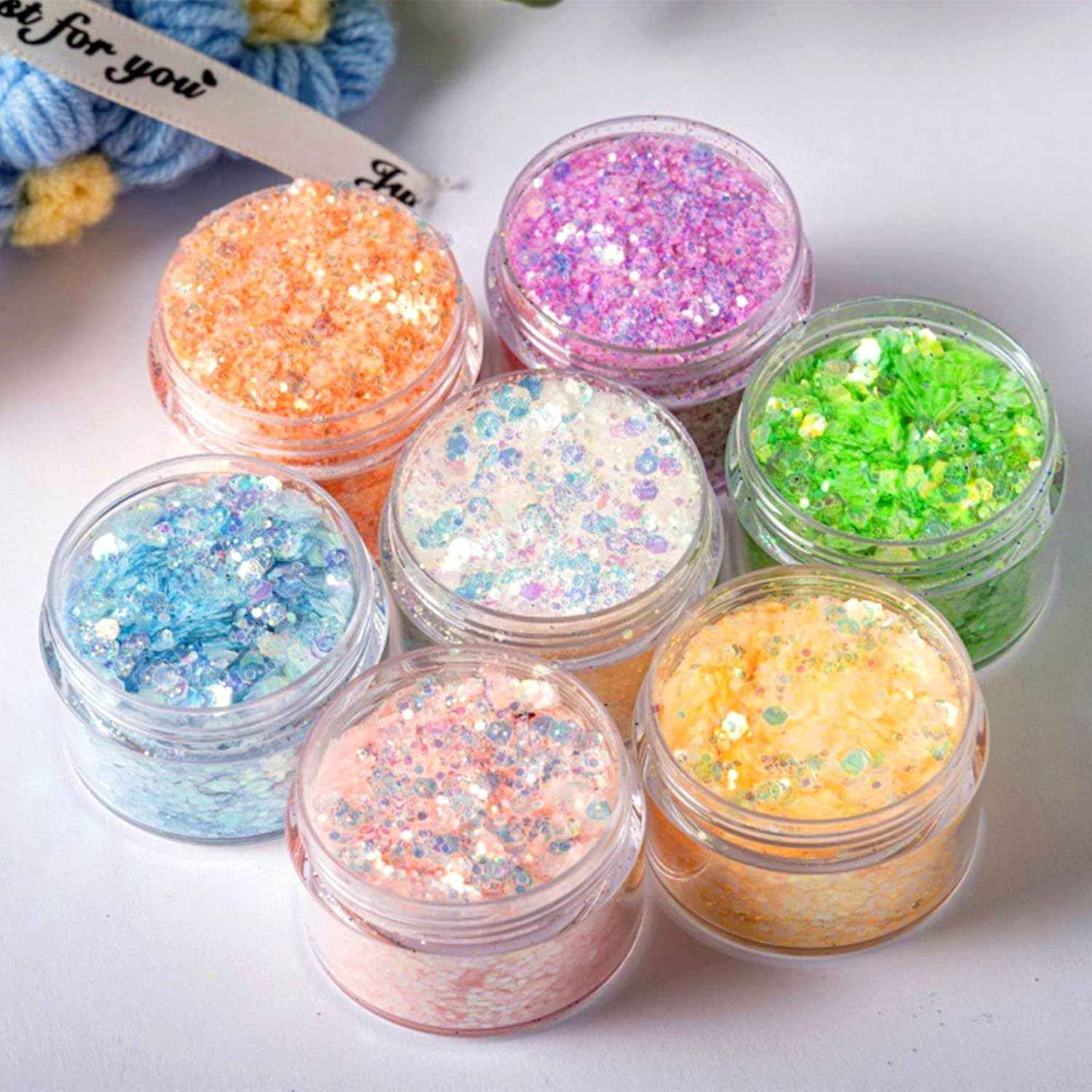 36 Pack 1 Oz Plastic Container Jars with Lids BPA Free, Empty round Clear Cosmet