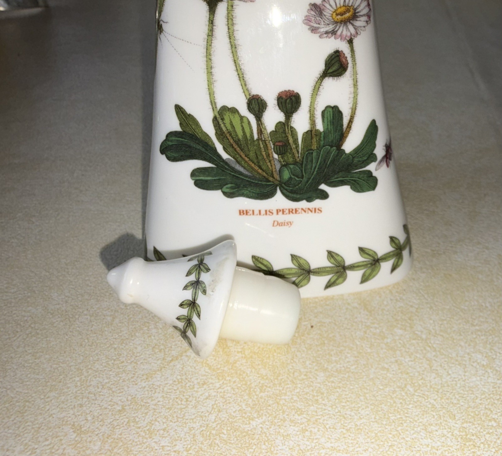 Portmeirion Botanic Garden Olive Oil Cruet Bottle With Lid 9” Tall Susan