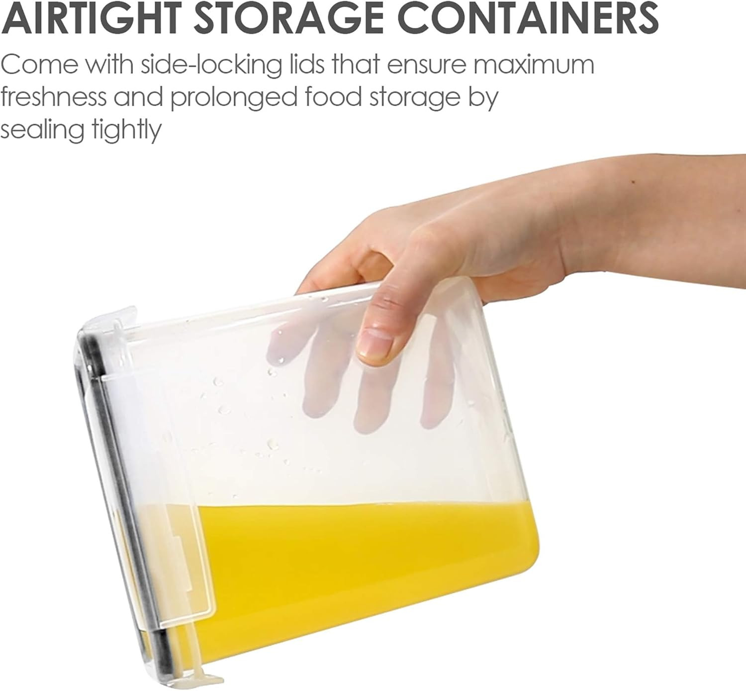 Airtight Food Storage Containers 12 Pieces 1.5Qt / 1.6L- Plastic BPA Free Kitche