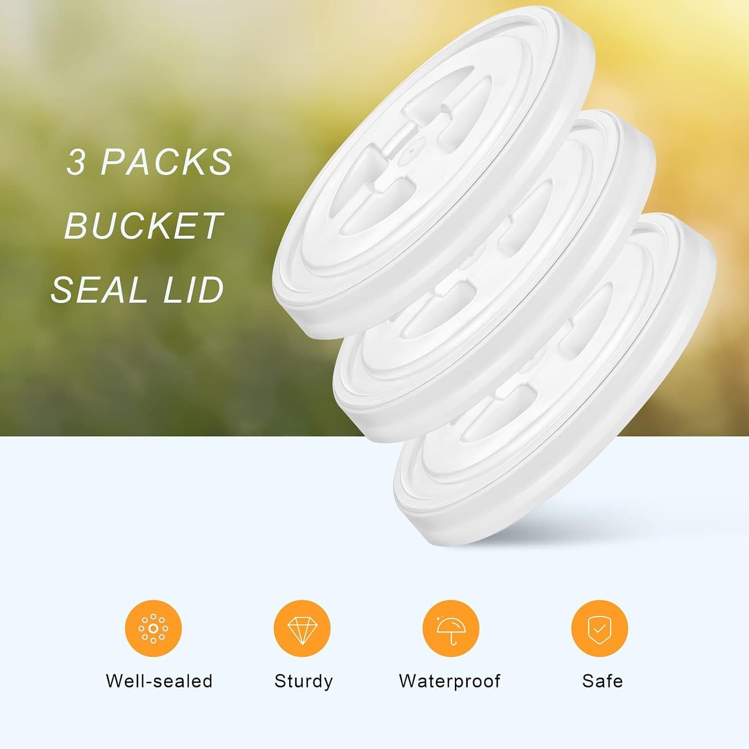 Twist Lid Reusable Seal for Food Storage Pet Chicken Feeders