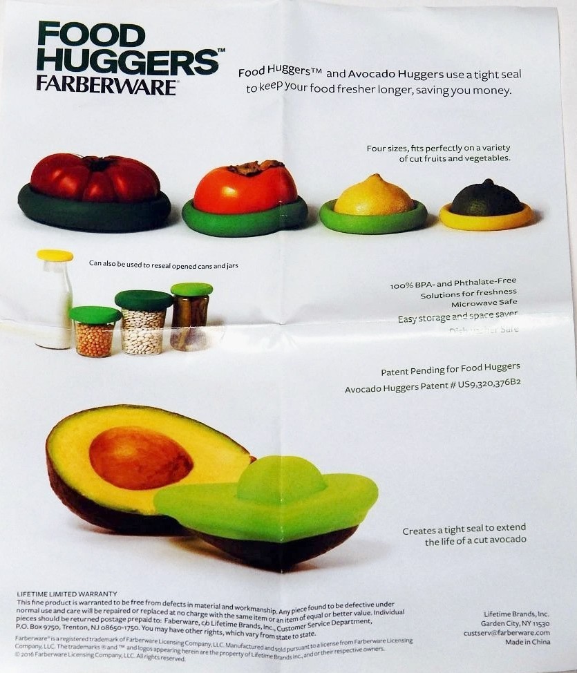 Farberware Food Huggers 10 Piece Reusable BPA-Free Dishwasher & Microwave Safe