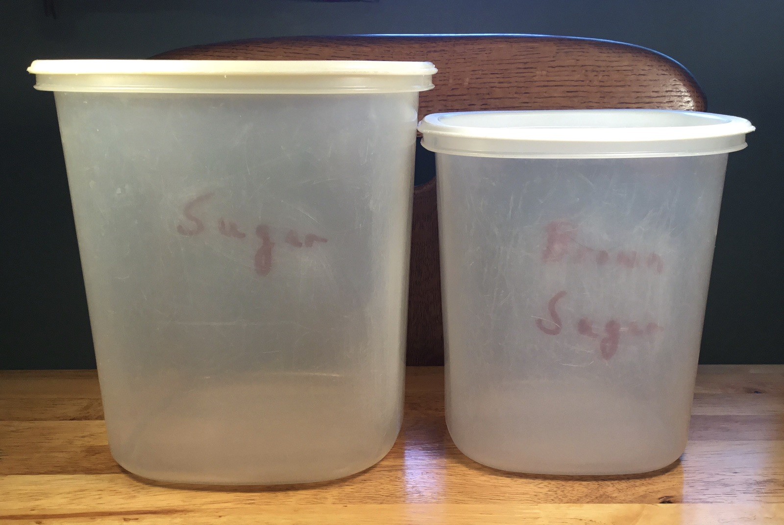 Lot 2 Rubbermaid Servin’ Saver Nesting Canisters 21 Cups & 3 Quart~Square