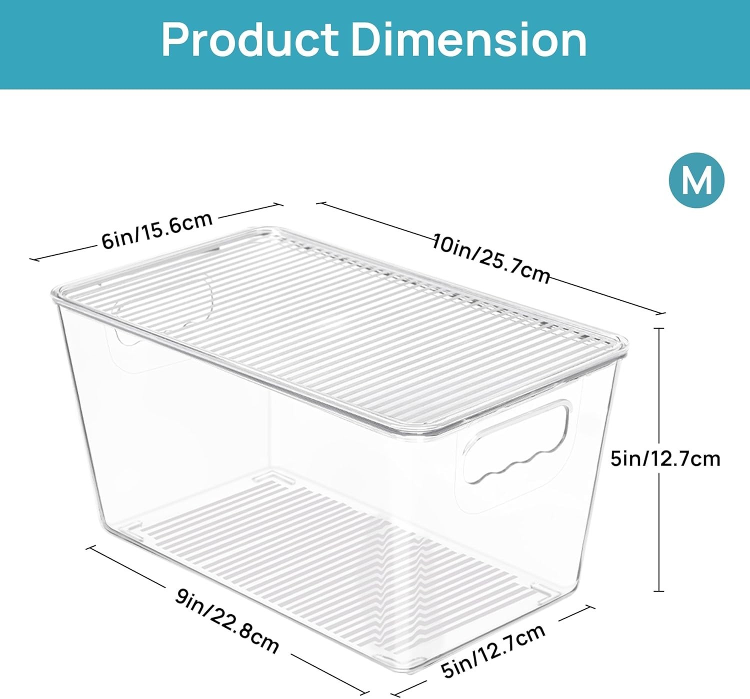 Organizadores despensa 6 piezas transparentes apilables para cocina bano hogar