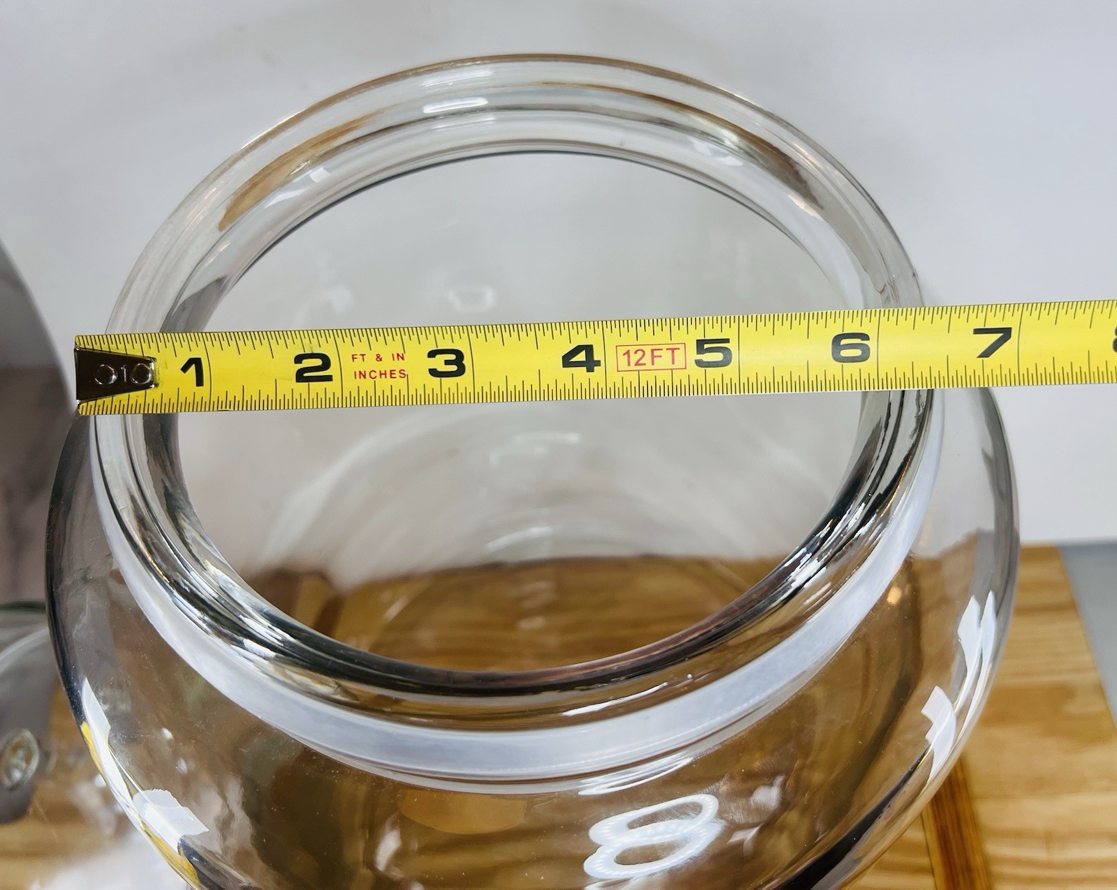 3 Gallon Extra Large Wide Mouth Food Storage Glass Jar Canister with Lid, 14.5”