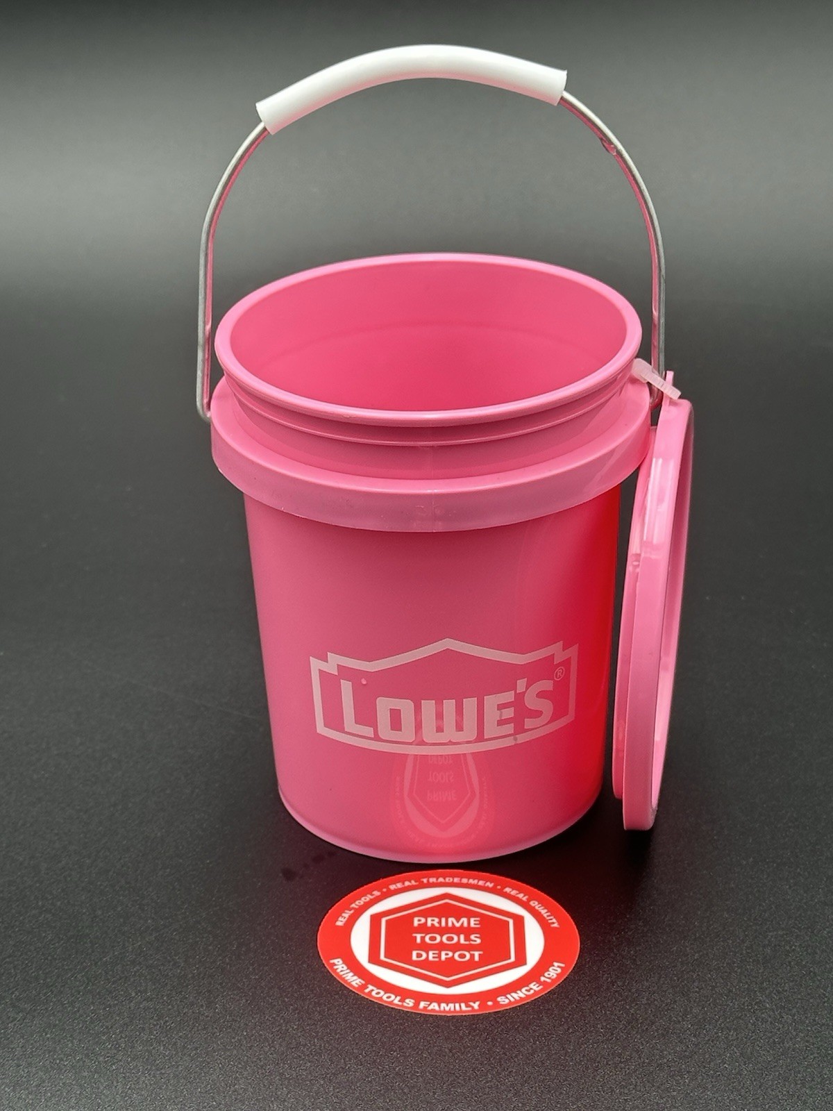 Lowe’s Pink Mini Bucket & Lid, BPA-Free Plastic Storage Pail – Valentine Gift