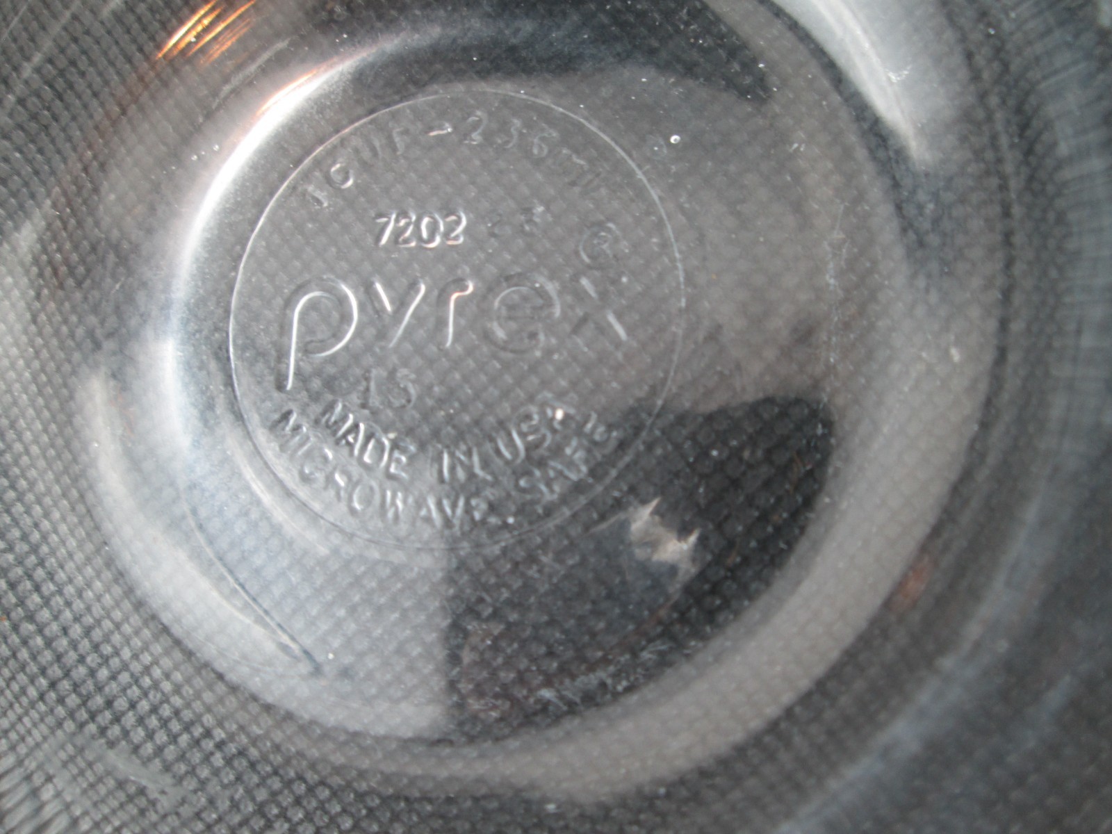 Pyrex 7202 1 Cup 236 mL Clear Round Glass Food Storage Bowl No Lid Made in USA