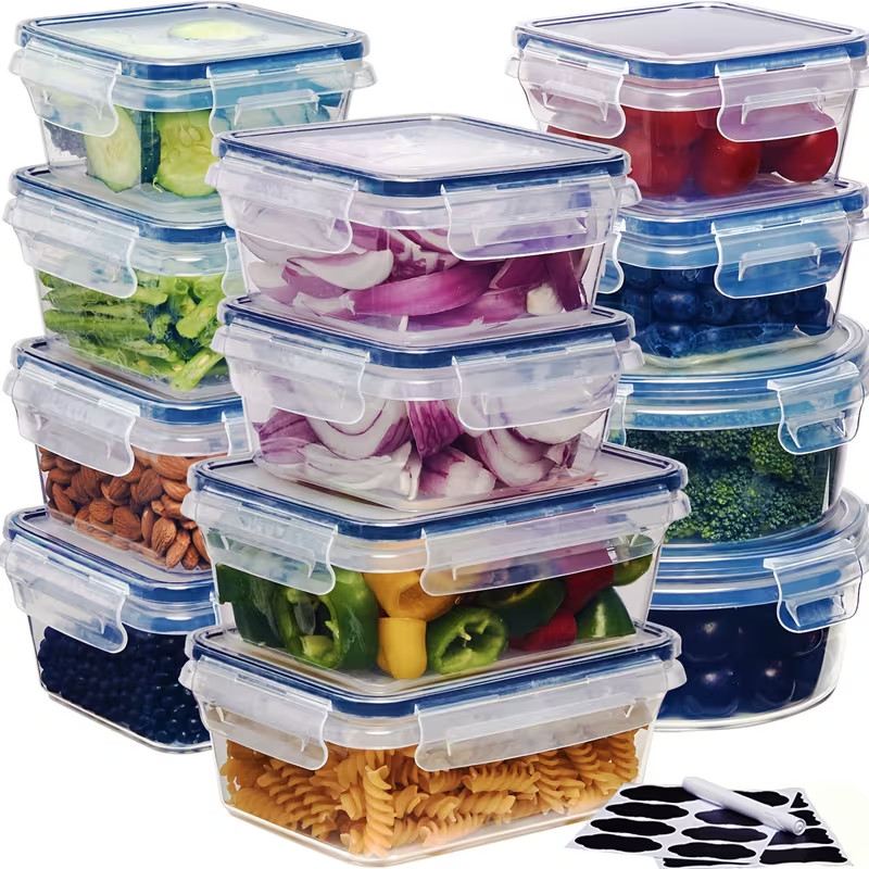 24PCS Food Storage Containers Set – Airtight BPA-Free Kitchen Organization Conta