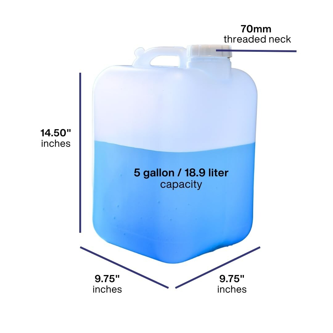 Heavy-Duty 5 Gallon Hedpak with Graduations and Vent Lid for Precision Handling