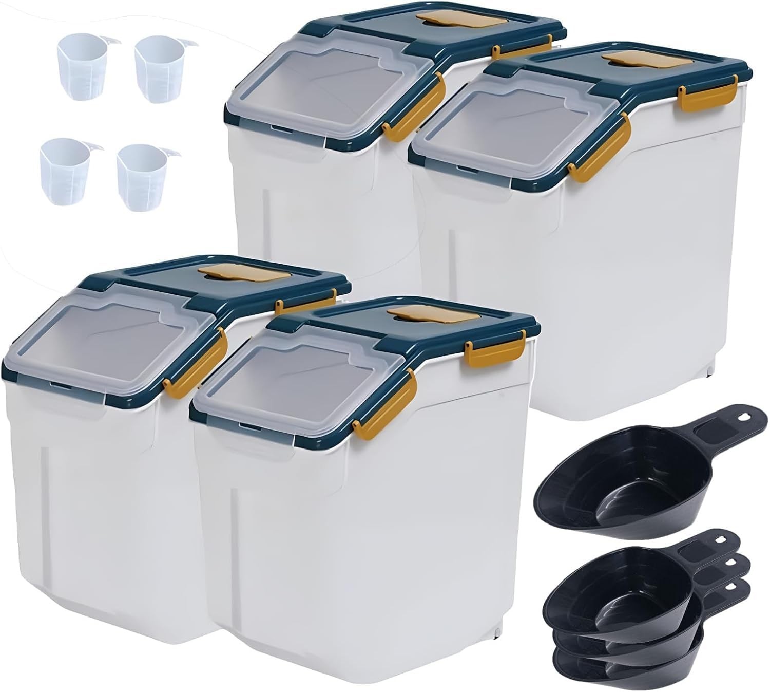 Large Flour Storage Containers 25Lbs Airtight Rice Storage Container BPA Free…