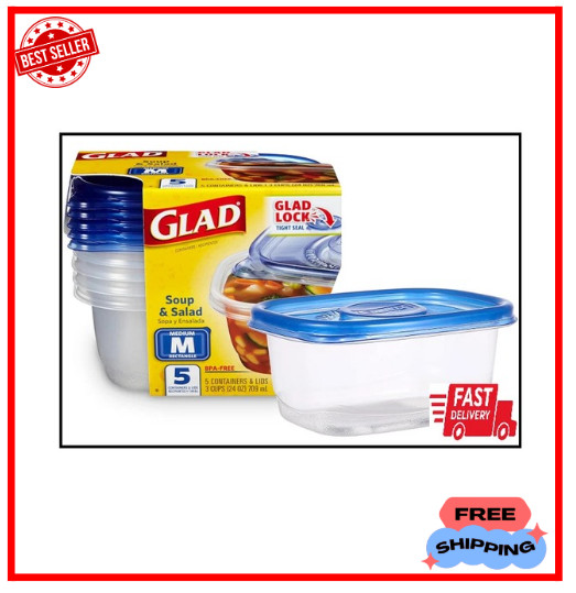 GladWare Soup & Salad Everyday Use Medium 24oz, 5ct – SALE – FREE SHIPPING