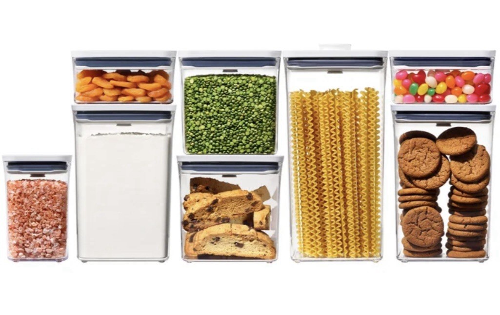 OXO Softworks POP Food Storage Containers, Set of 8, Airtight, Dishwasher Safe