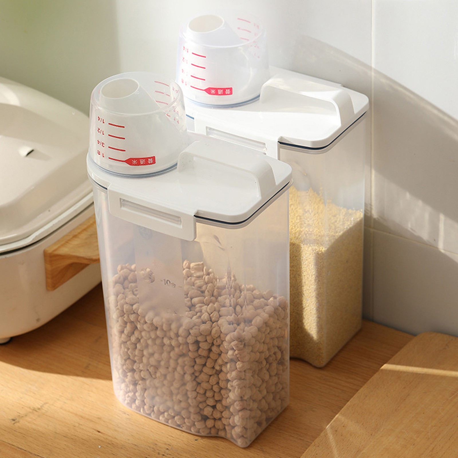 Rice Airtight Storage Container Cereal Containers Storage for Cereal Flour Rice