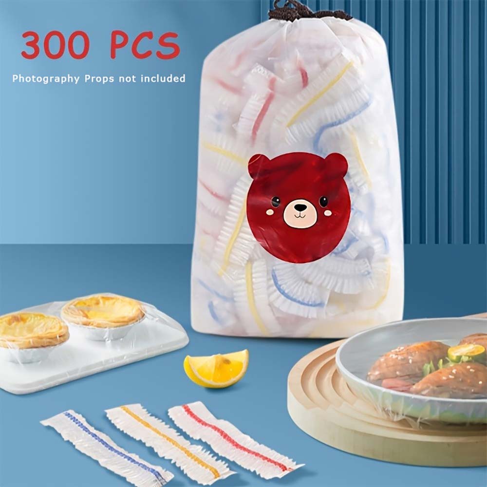 Airtight Lightweight 300PCS Stretchable Food Fresh-Keeping Bags fits Meal Prep