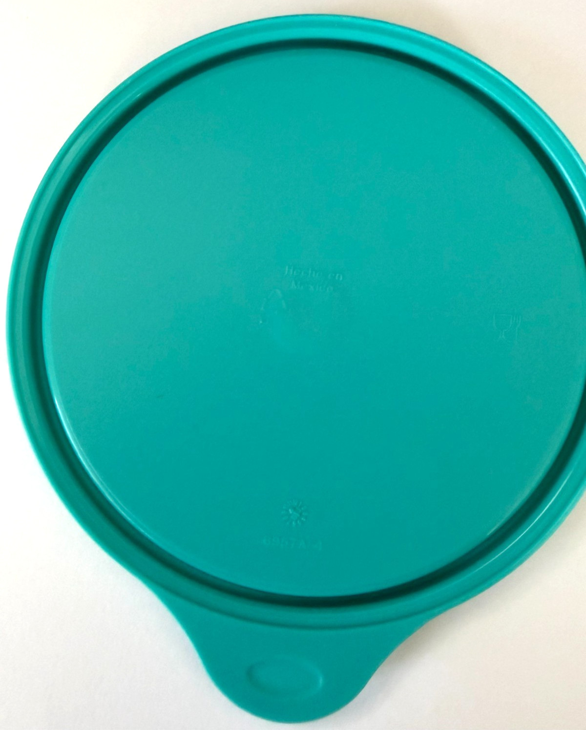 NEW Tupperware Replacement Lid/Seal 6957A-4 – Teal – Fits Hamburger Keeper