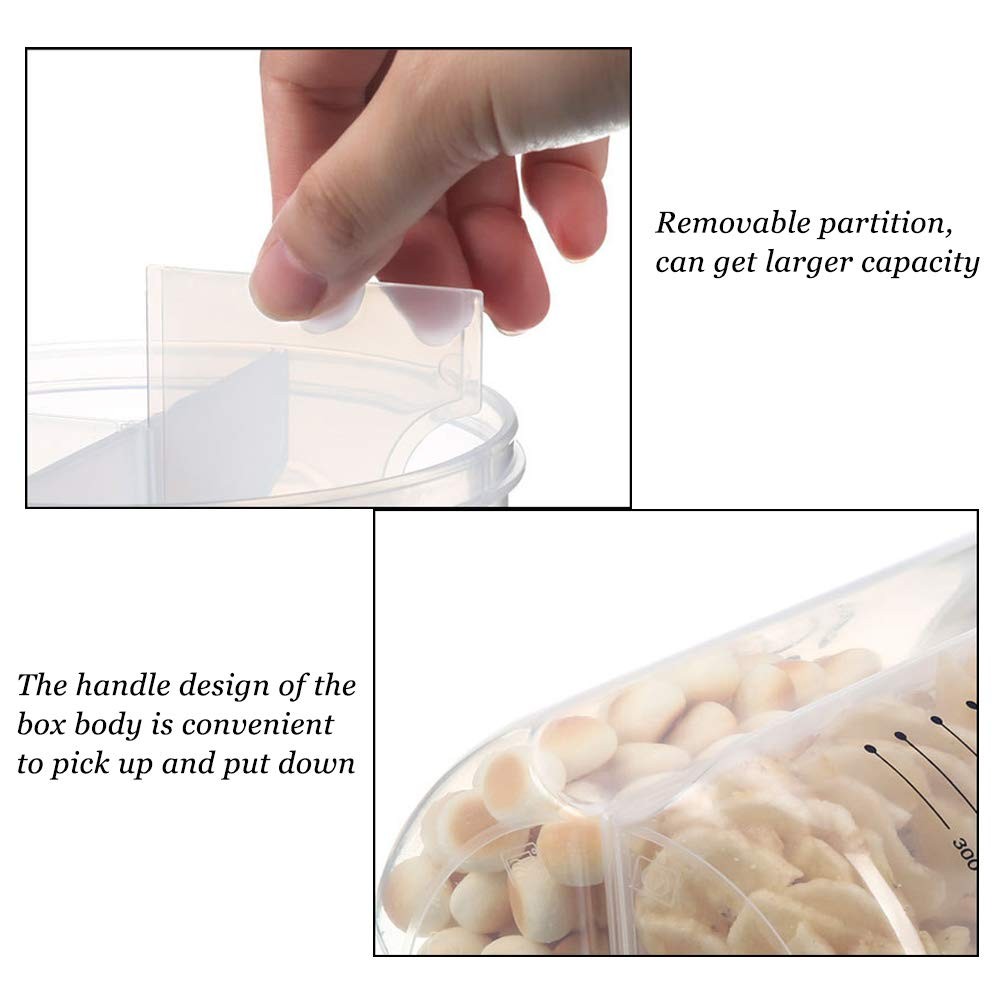 Airtight Kitchen Food Storage Container, Leak-Proof BPA Plastic Plastic Dry C…