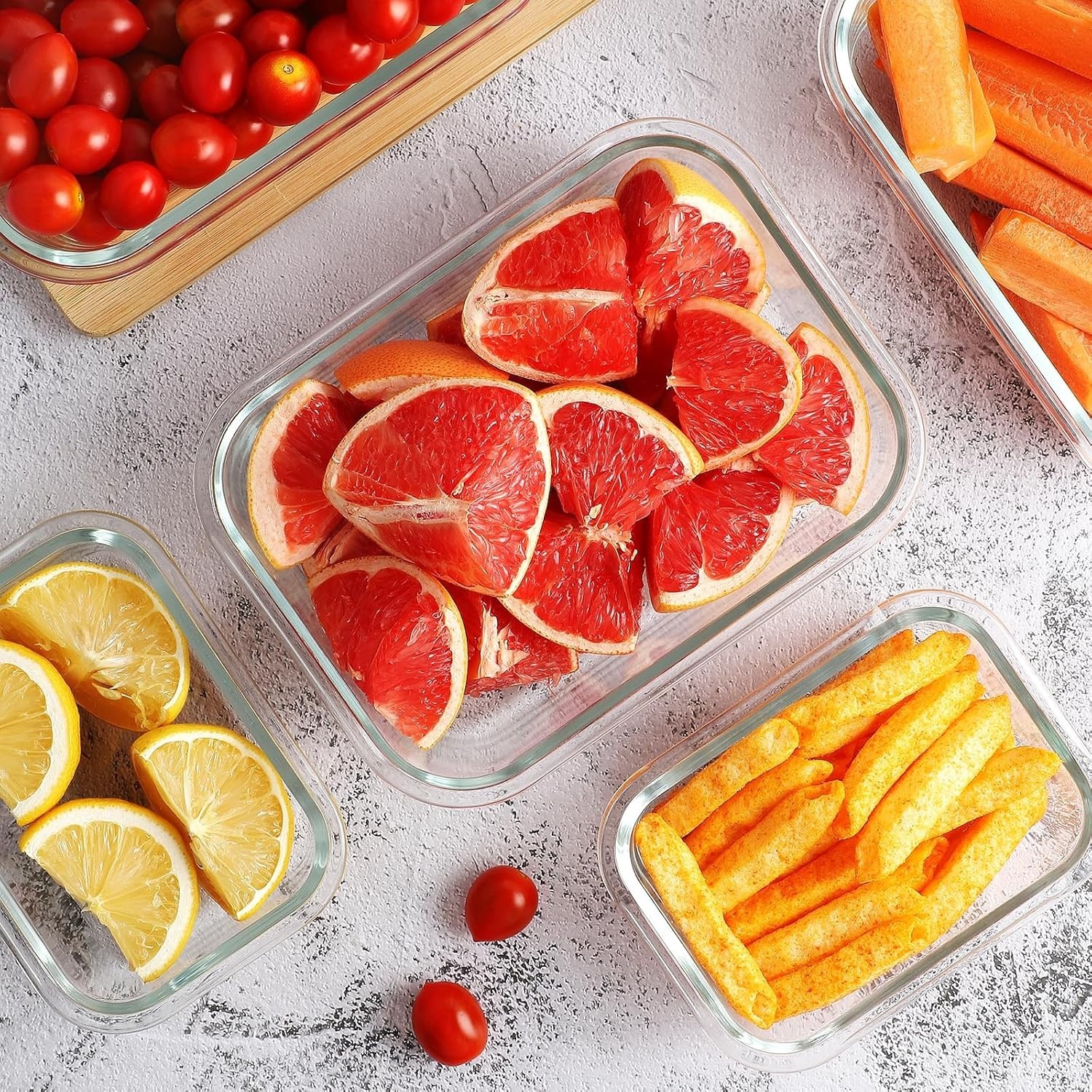 Glass Food Storage Containers Set 20 Pieces Leak Proof Airtight Bpa Free