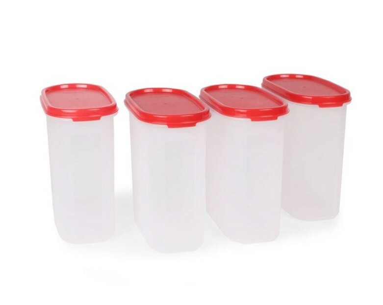 Tupperware Moduler Mates MM OVAL # 3-(Set Of 4) 1.7 ltr Chille Dry Storage
