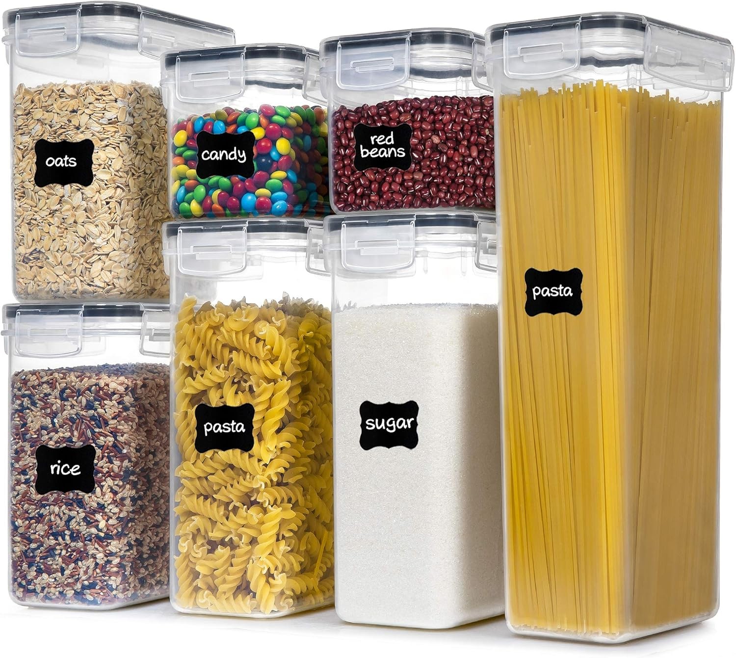 Airtight Food Storage Containers with Lids, 7 PCS BPA Free