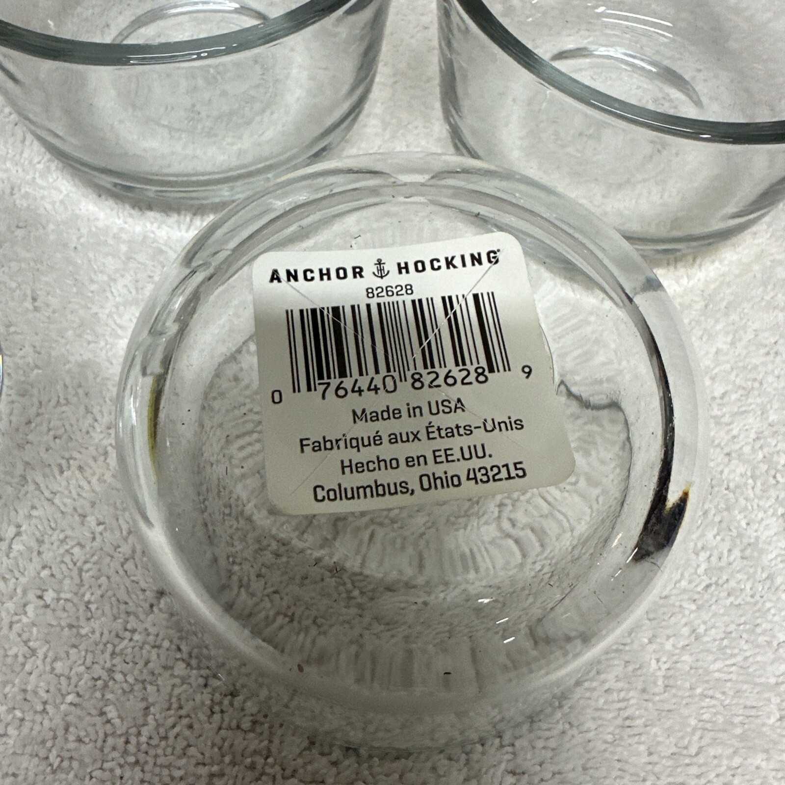 1-Cup Round Glass Food Storage Dessert Bowls Containers Set Of 5 Anchor Hocking