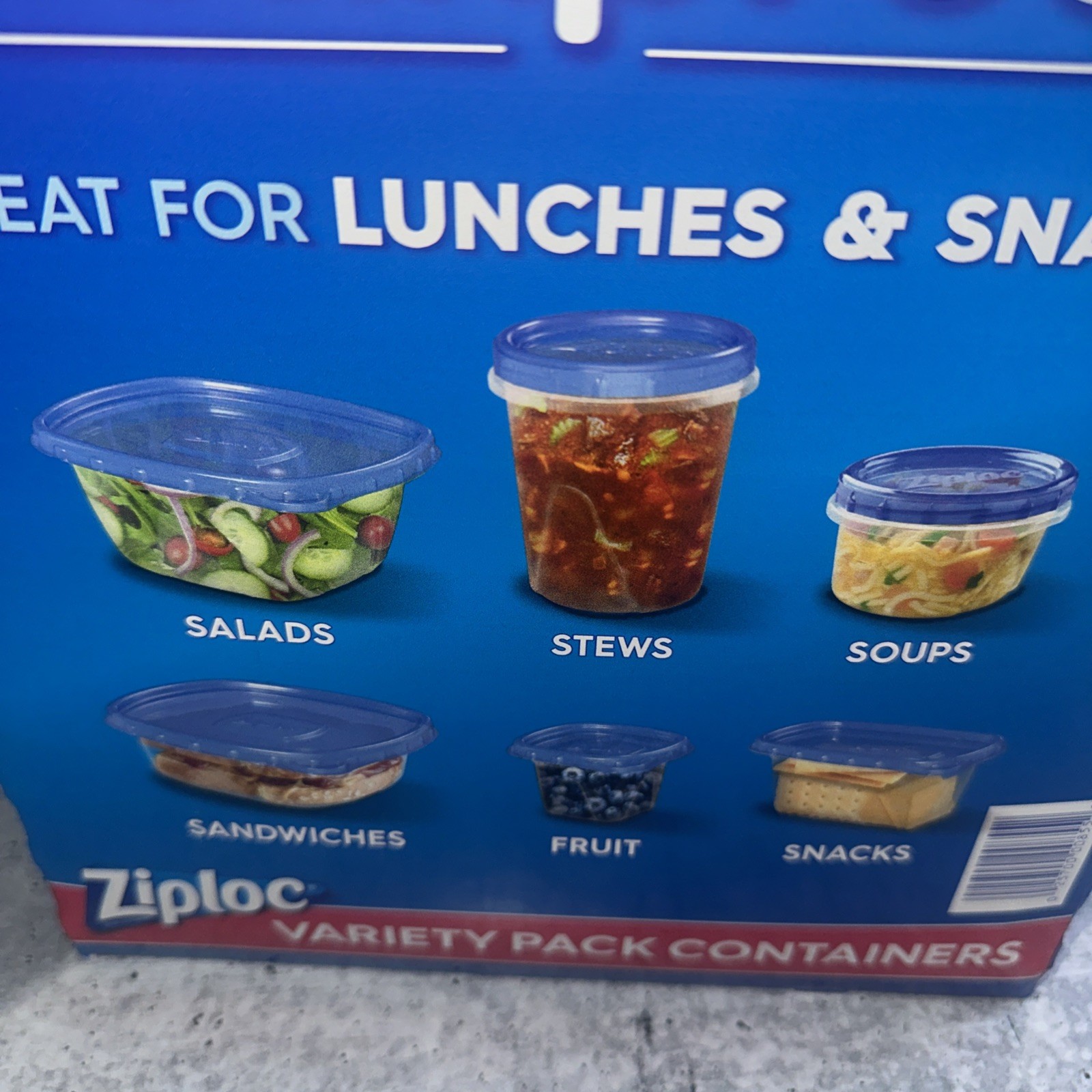 52 Piece Set Ziploc Variety Containers Small & Medium Twist N Loc Circle Rectan