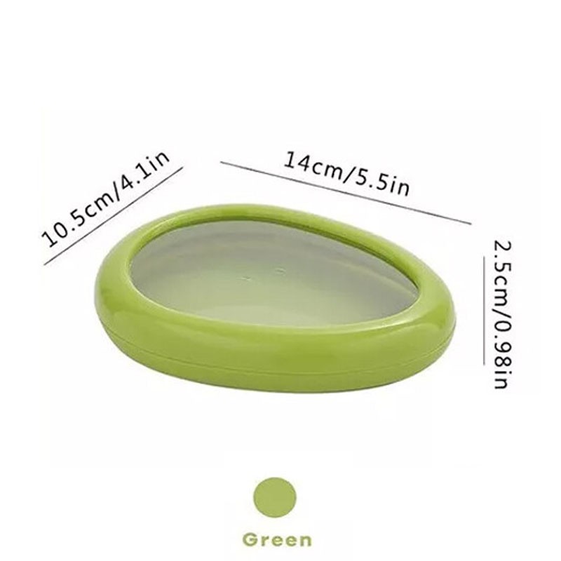 4PCS Plastic Avocado Onion Fresh-Keeper Fridge Container for Half-Cut Fruit