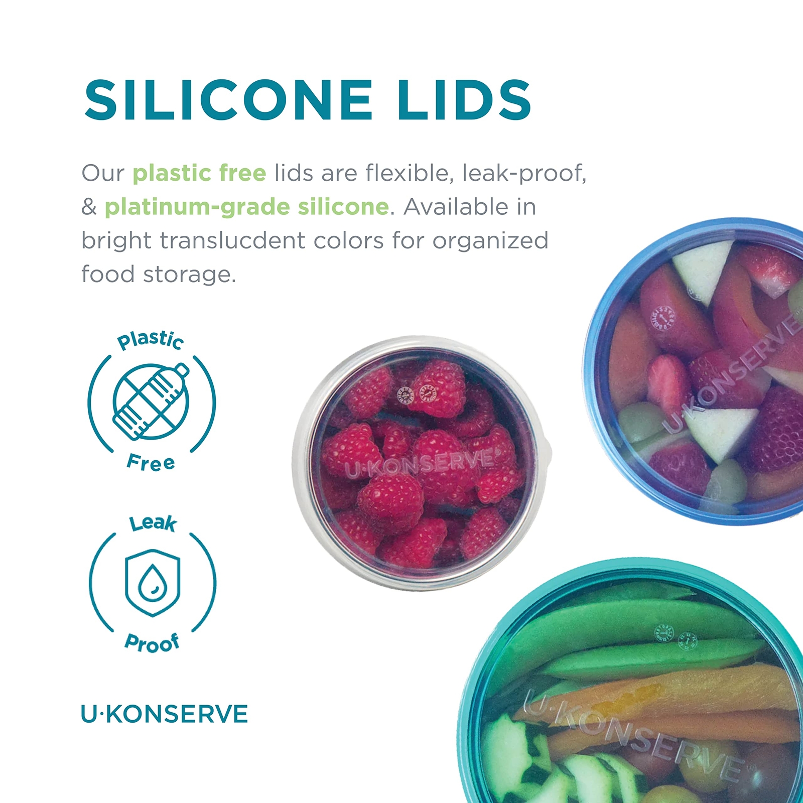Stainless Steel Nesting Trio Food Containers With Silicone Lids Leak Proof & Dis