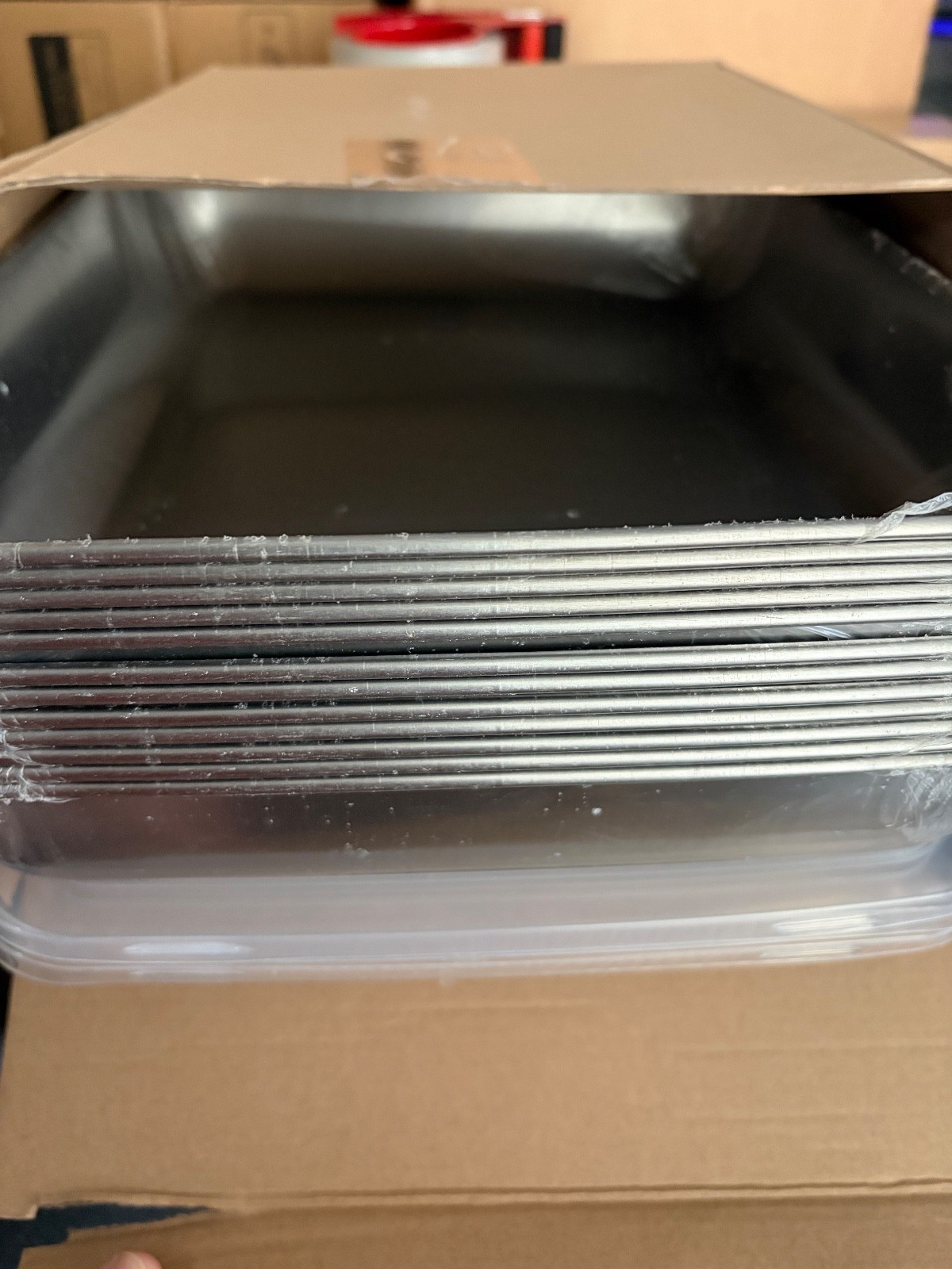 12 Pcs Stainless Steel Food Storage Containers with Lids, 129 oz with Lids