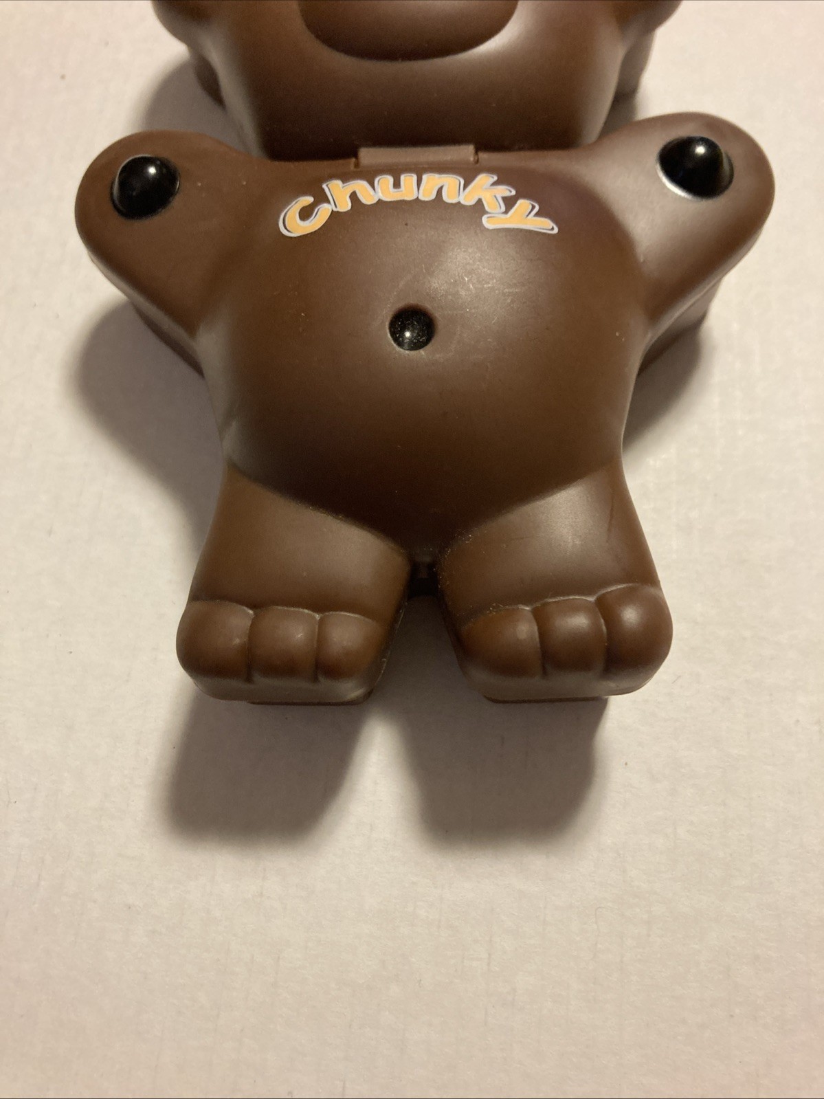 Teddy Grahams Flip Top Dark Brown Chunky Snack Container Vintage 1999 USED F1