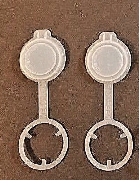 Tupperware KEEP-KAPS Soda Pop Bottle Cap Covers Set of 2 Sheer Mold # 198 New