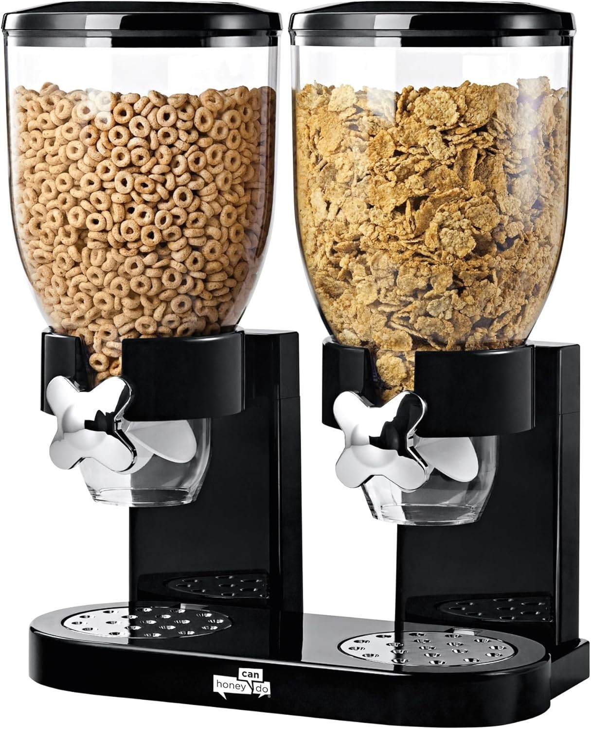 Airtight Dry Food Dispenser with Twist Control – 1 oz Portions, 17.5 oz Each