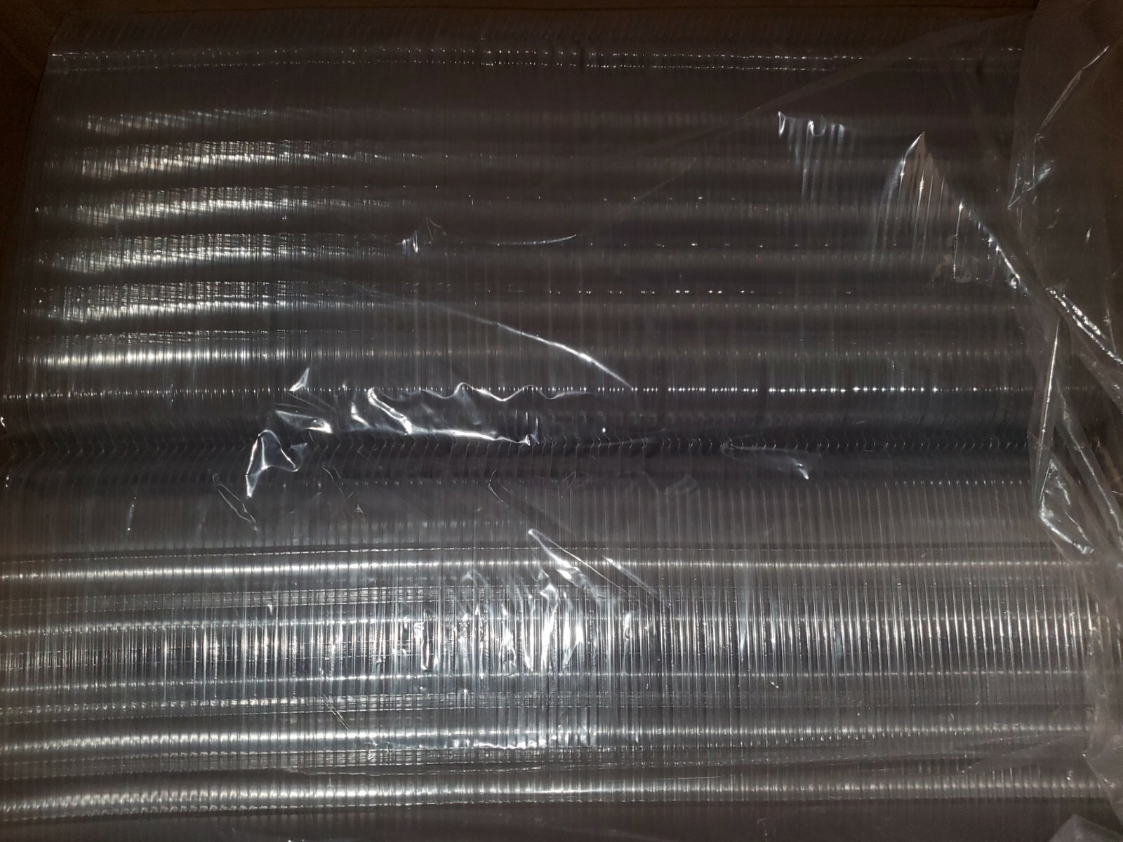 Clear Hinged Lid Containers Three Compartment 250 ClearC90PST3 (8 1/4, 8 1/4, 3)