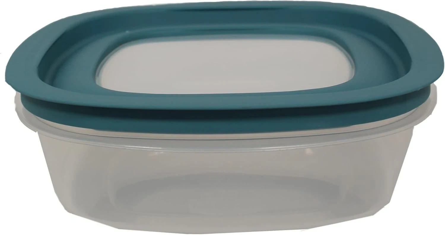 Rubbermaid Storage Containers Easy Find Lids Teal 9-cup Flex & Seal Leak Proof