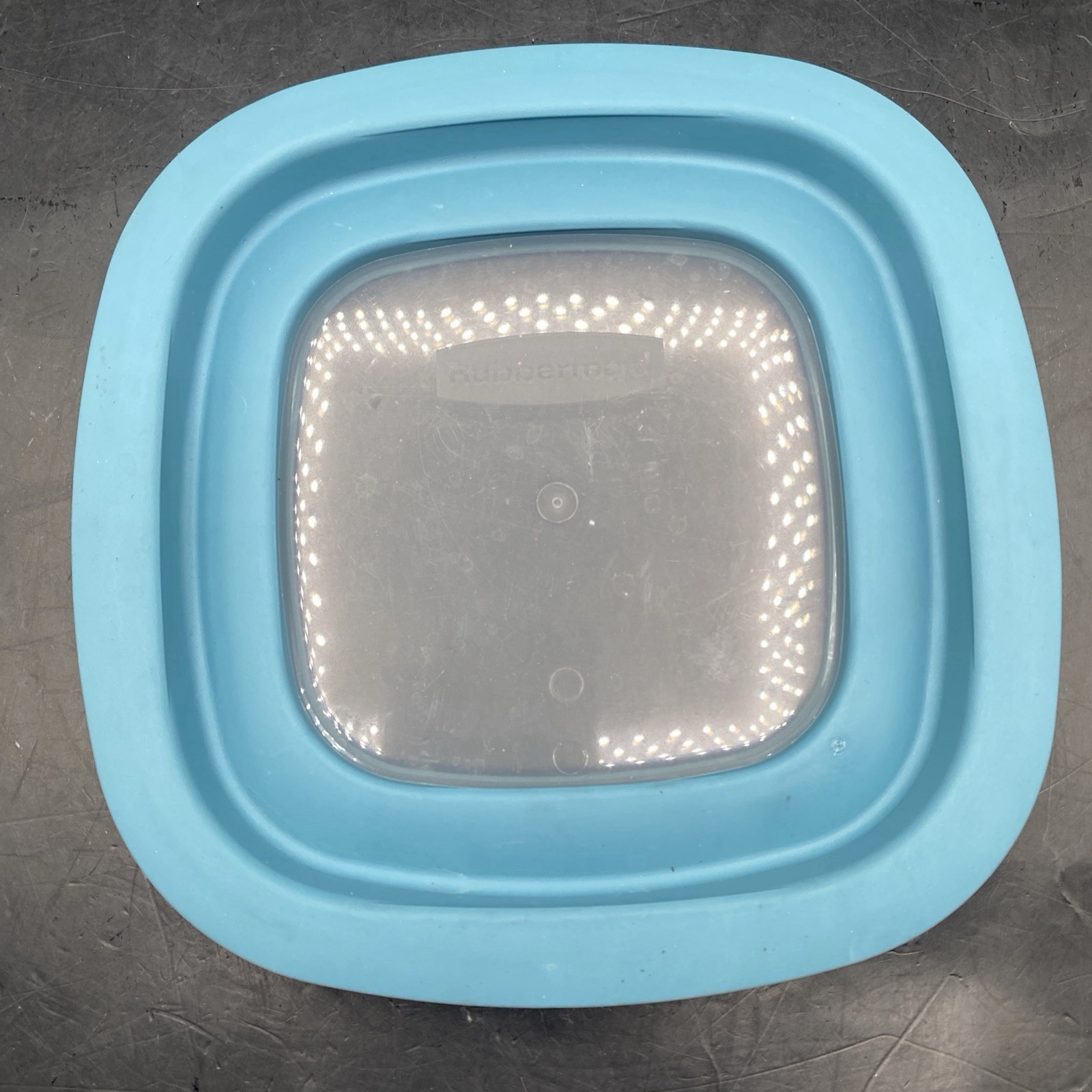 4 Rubbermaid Flex N Seal Window Lids Only Blue 7″ 10M3M4 Replacement Square Lot