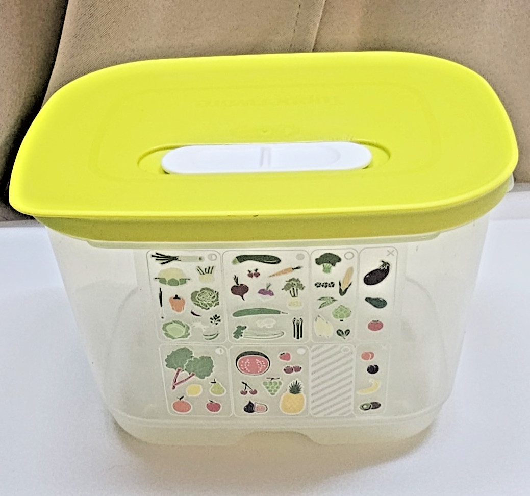 Tupperware 1.8L Rectangle Food Storage Bowl MPN 7286B-2 Air Vent Lid MPN 7287B-2