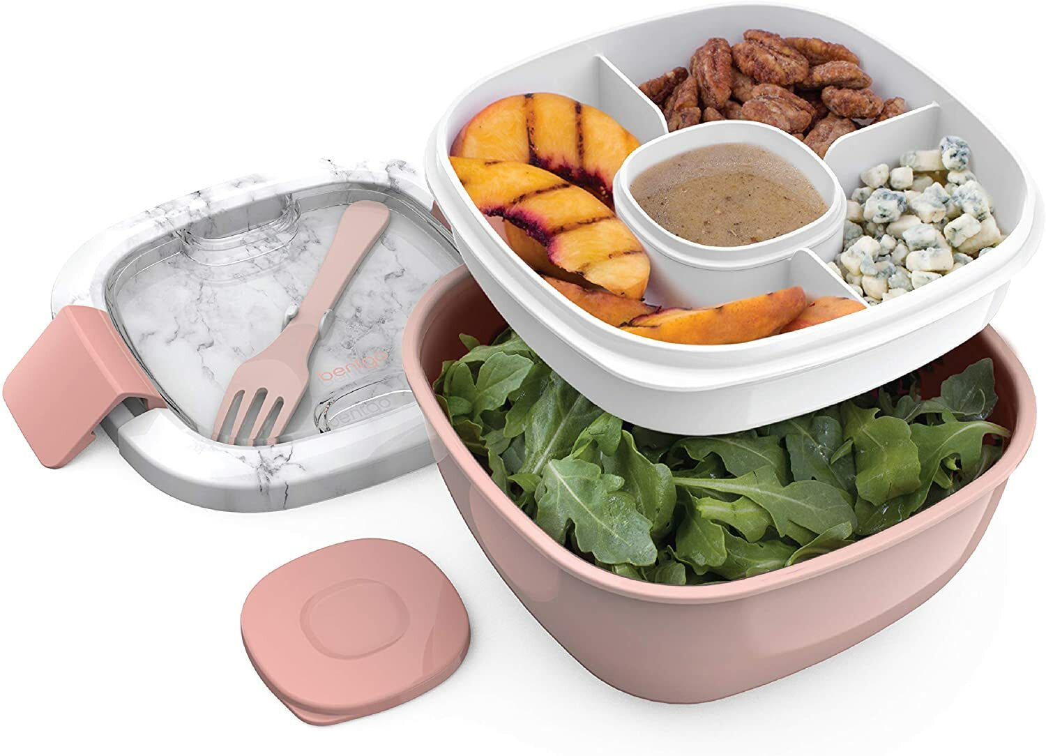 BENTGO On-The-Go Salad Container 54 oz. – BLUSH MARBLE