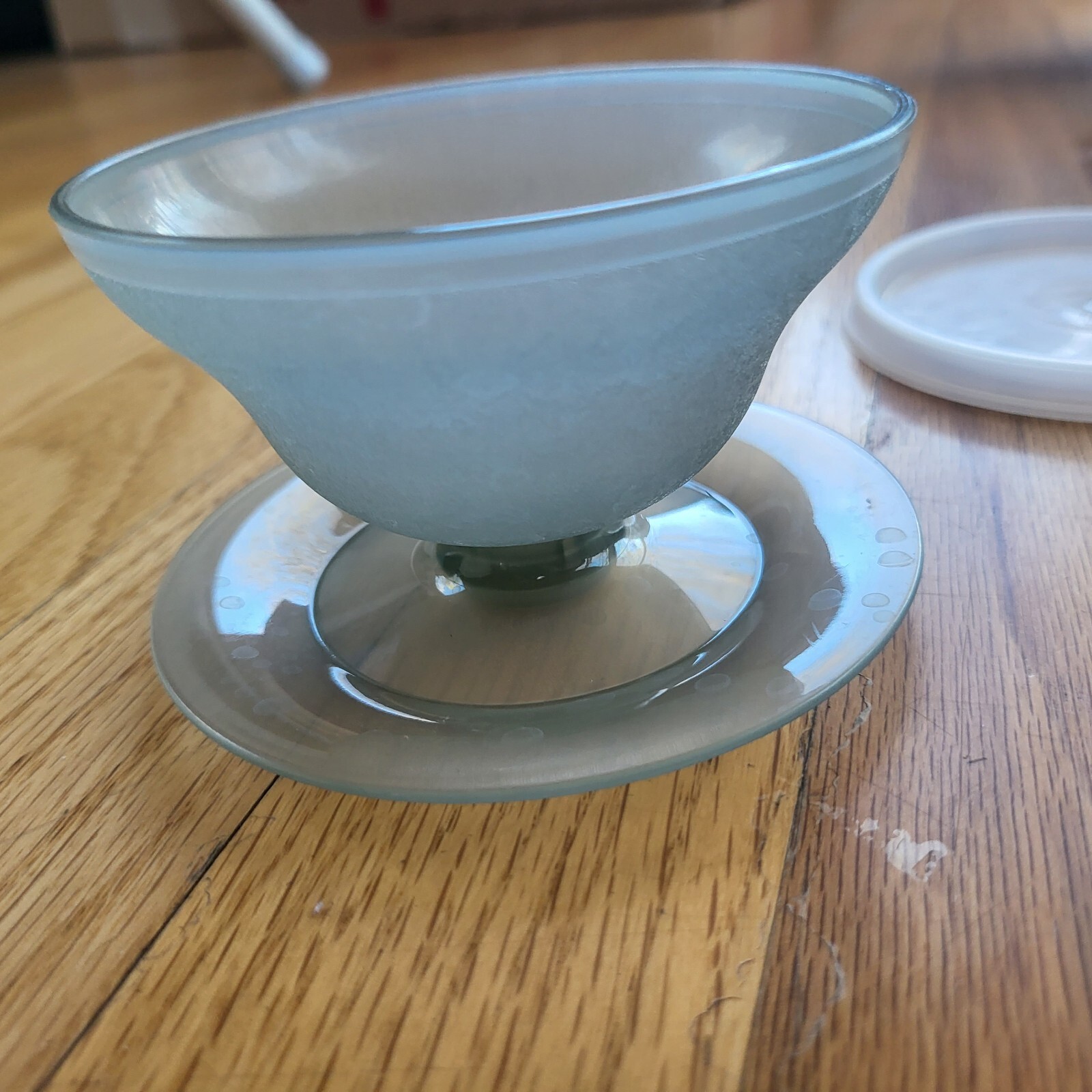 Tupperware 4 oz Green Dessert Pudding #754-27 W Lid vintage Made In USA vintage