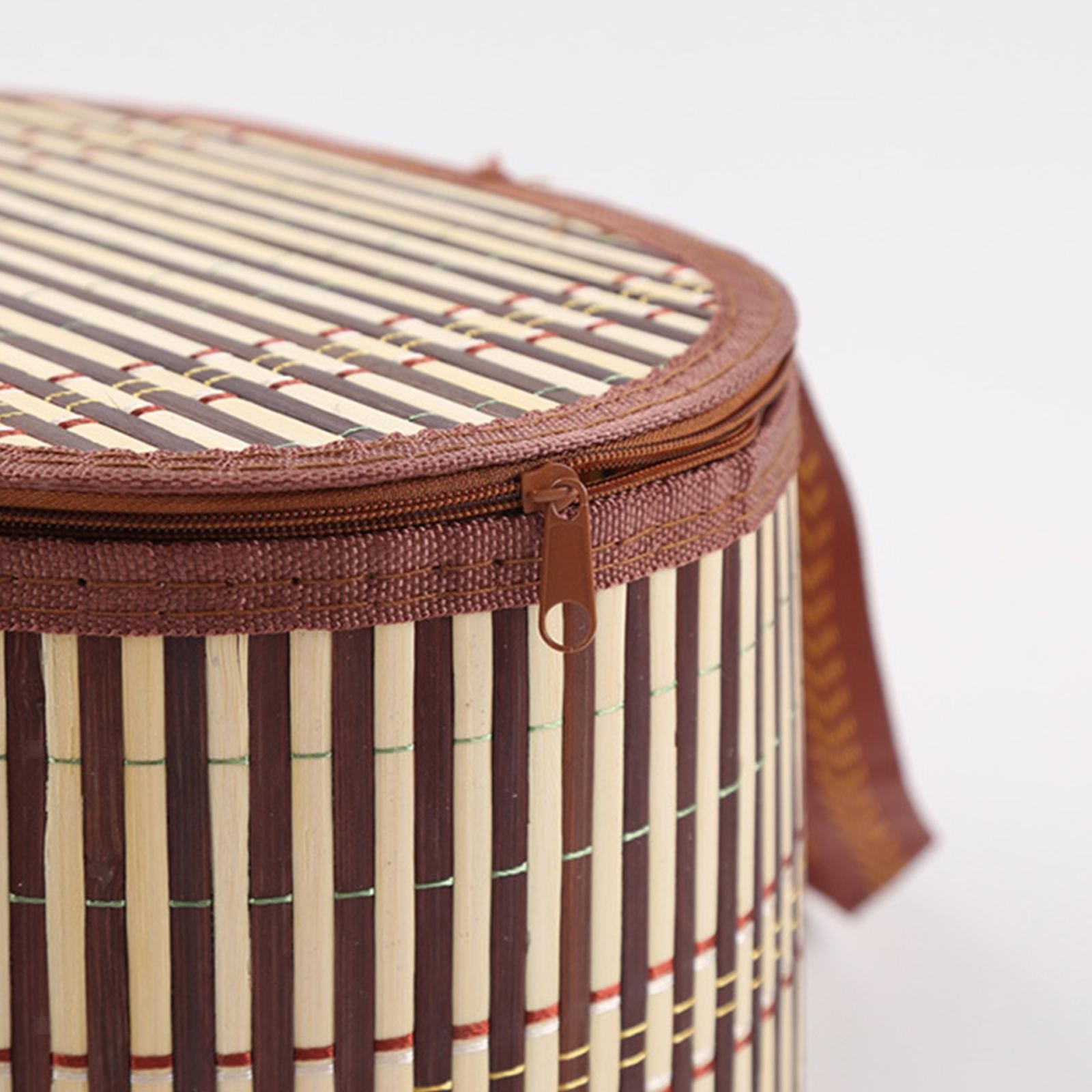 Bamboo Basket Gift Basket Storage Organizer Shopping Basket Multifunctional with