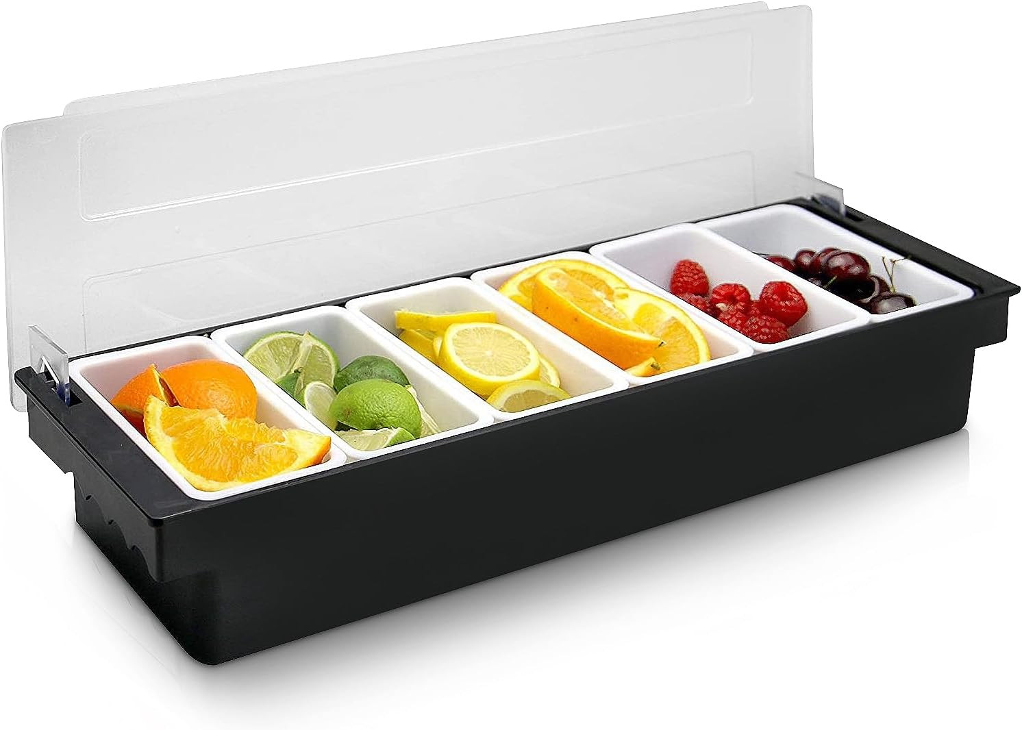 Ice Cooled Condiment Serving Container Fruit Veggie Condiment Caddy Plastic Garn
