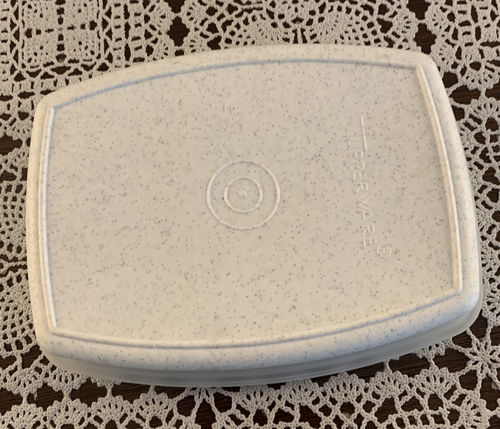 Vintage Tupperware Packette Divider Bowl Container #813 With Seal Lid #814