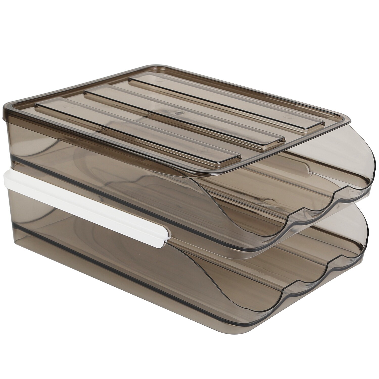 36 Eggs Double Layer Storage Auto Rolling Egg Holder Organizer for Refrigerator