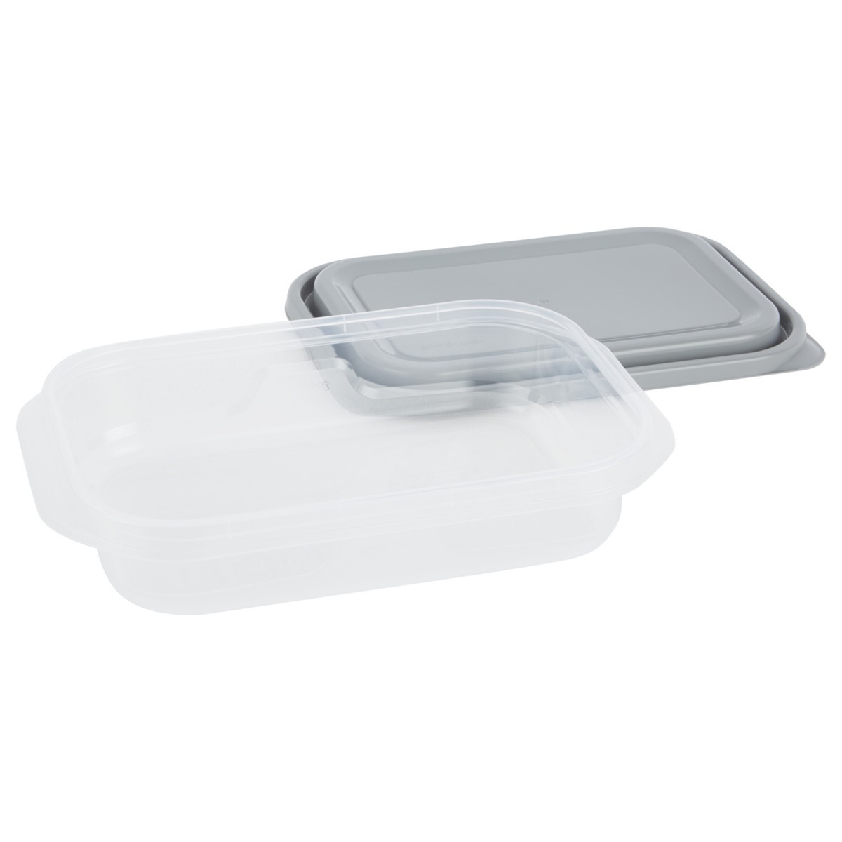 Rectangle Food Storage Containers – 4 Cups – 6pcs/3ct Leak-Resistant