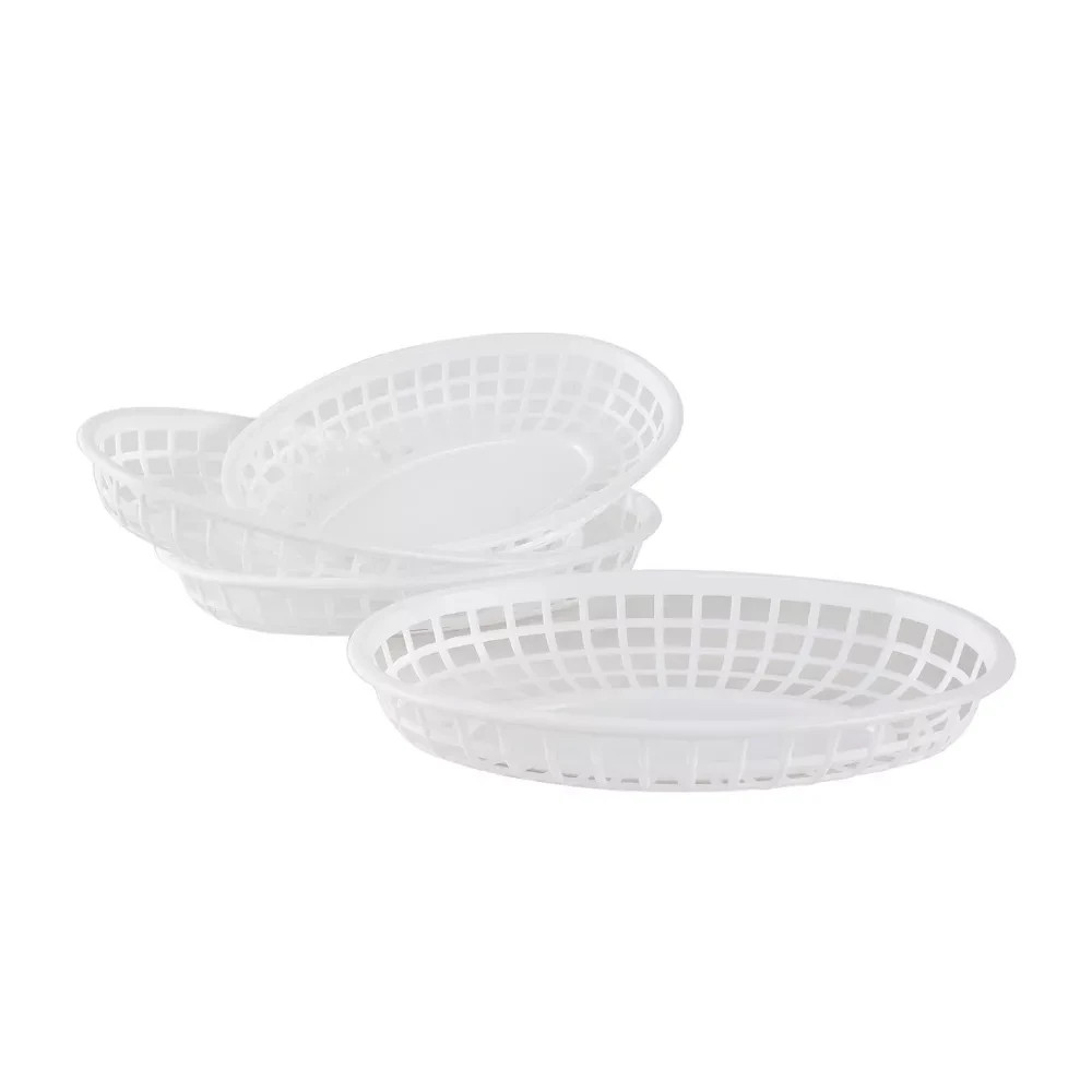 Cook With Color 4pk Food Basket White