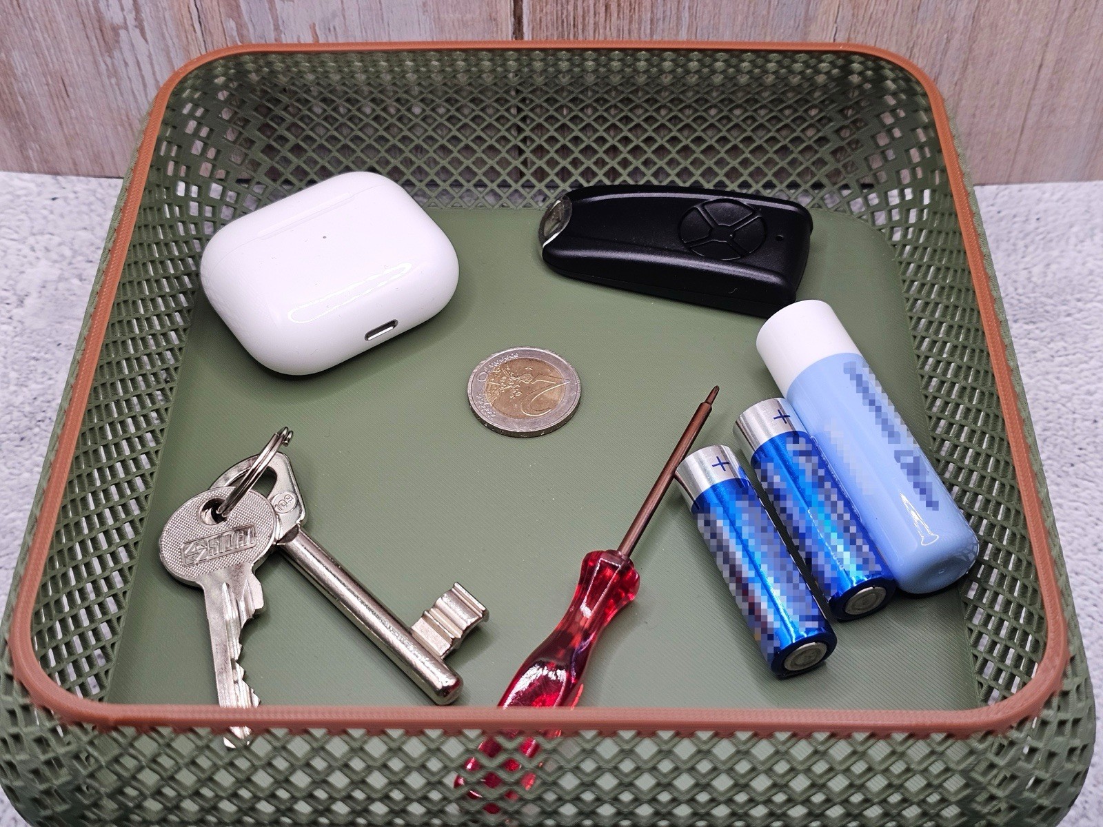 Modern Square Bowl with Lid for Keys Universal Storage 2pcs Set