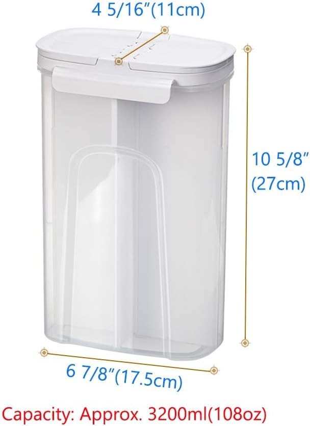 Storage Jars Canisters W/ Built-in partition / 4 compartments Spaghetti Pasta
