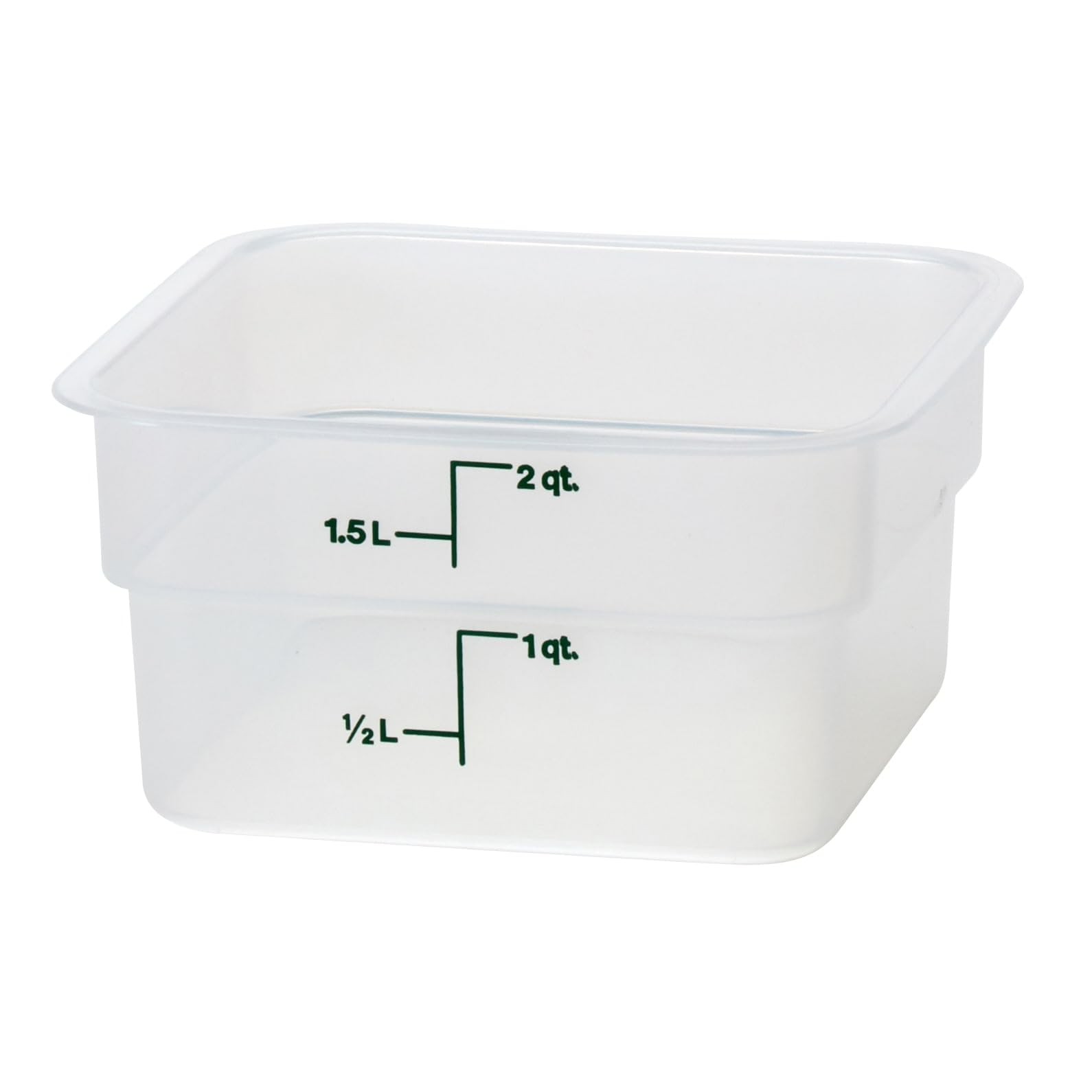2 Qt Clear Food Storage Container Camsquare Polypropylene Kitchen Pantry Use